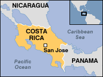 Map of Costa Rica